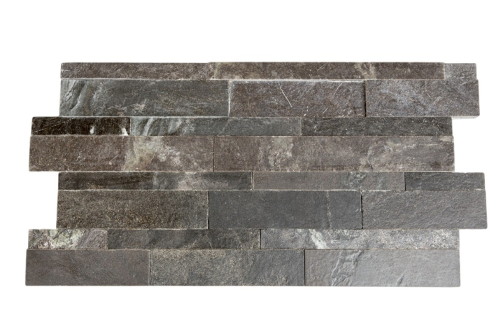 Stonepanel Black Quartzite Geborsteld